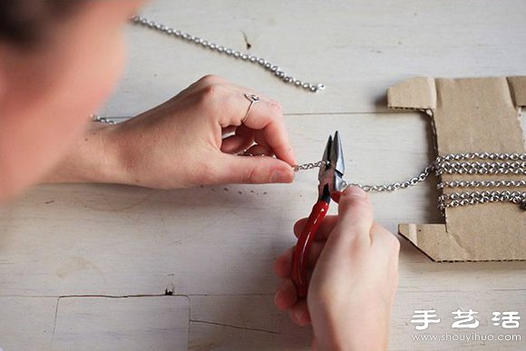 編織繩+金屬鏈 DIY手工制作超美項(xiàng)鏈 -  rpnrmr.com
