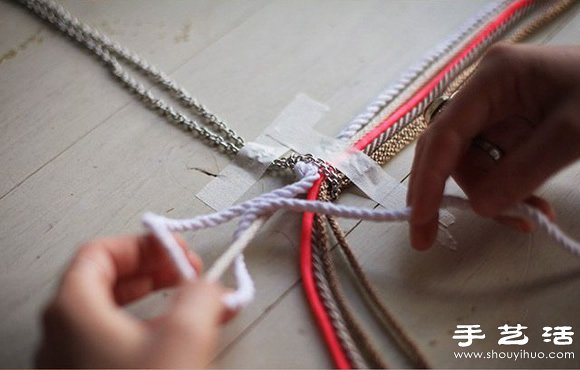 編織繩+金屬鏈 DIY手工制作超美項(xiàng)鏈 -  rpnrmr.com