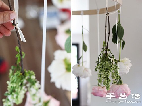 玫瑰花DIY制作漂亮的花環(huán)裝飾品 -  rpnrmr.com