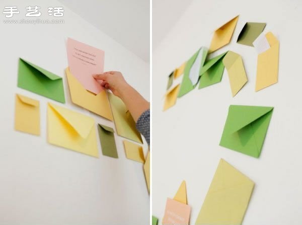 創(chuàng)意DIY小清新信封墻 -  rpnrmr.com