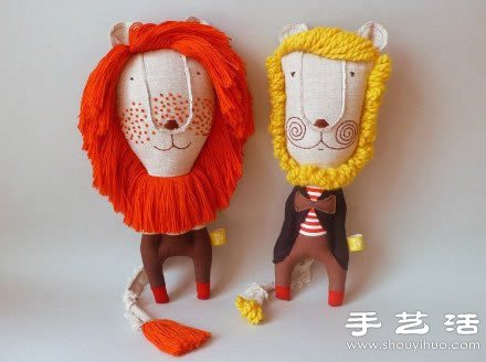可愛的手工布藝獅子玩偶 -  rpnrmr.com