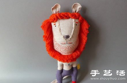 可愛的手工布藝獅子玩偶 -  rpnrmr.com