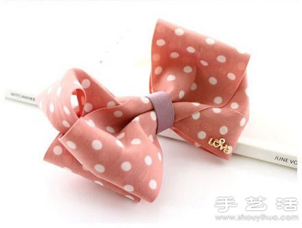 DIY蝴蝶結(jié)發(fā)夾圖解教程 -  rpnrmr.com