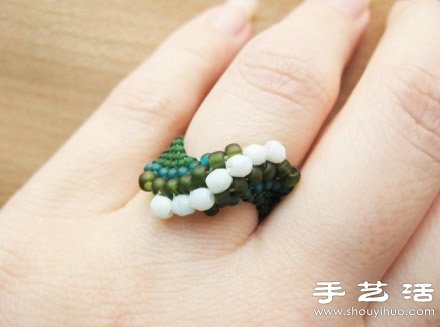 串珠手工制作小清新戒指圖解教程 -  rpnrmr.com
