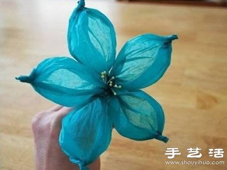 另類的綢紋紙紙花手工制作教程 -  rpnrmr.com