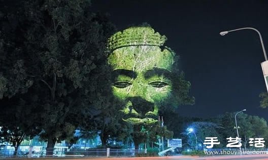 有點(diǎn)恐怖的樹木3D投影 -  rpnrmr.com