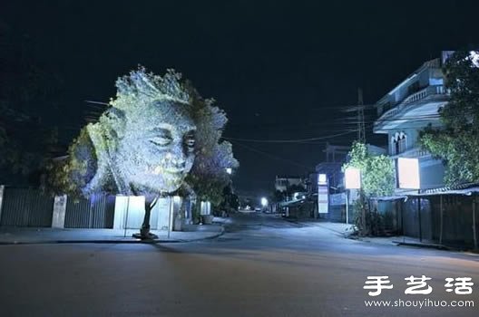 有點(diǎn)恐怖的樹木3D投影 -  rpnrmr.com