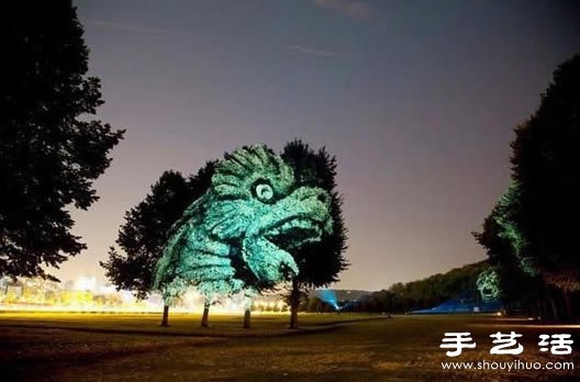 有點(diǎn)恐怖的樹木3D投影 -  rpnrmr.com