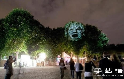 有點(diǎn)恐怖的樹木3D投影 -  rpnrmr.com