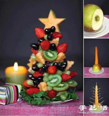 DIY好看又好吃的水果圣誕樹 -  rpnrmr.com