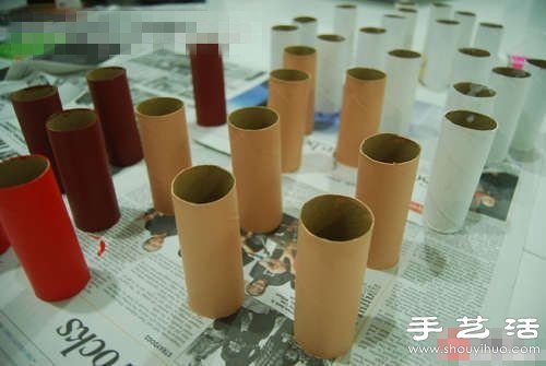 卷紙筒變廢為寶DIY制作卡通小人壁飾 -  rpnrmr.com