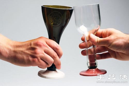 廢棄紅酒瓶/玻璃瓶DIY制作高腳玻璃杯 -  rpnrmr.com