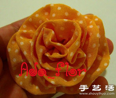 布藝玫瑰花裝飾手工制作圖解教程 -  rpnrmr.com
