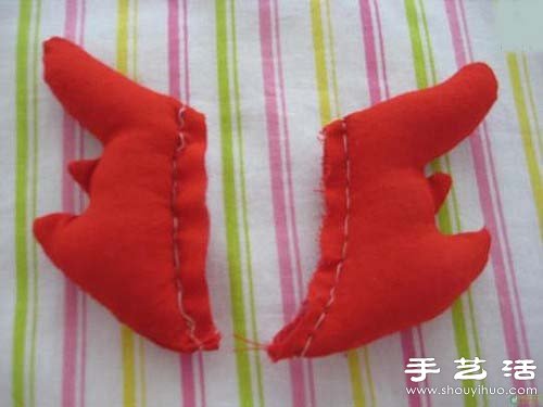 手工布藝吉祥雙魚掛件制作圖解教程 -  rpnrmr.com