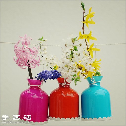 利用廢棄熱水瓶手工改造漂亮花瓶 -  rpnrmr.com