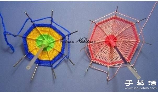 鐵絲+圓珠筆芯+毛線 手工制作迷你遮陽(yáng)傘 -  rpnrmr.com