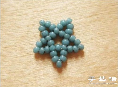 串珠五角星項鏈吊墜手工制作圖解教程 -  rpnrmr.com