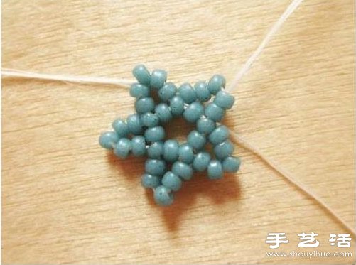 串珠五角星項鏈吊墜手工制作圖解教程 -  rpnrmr.com