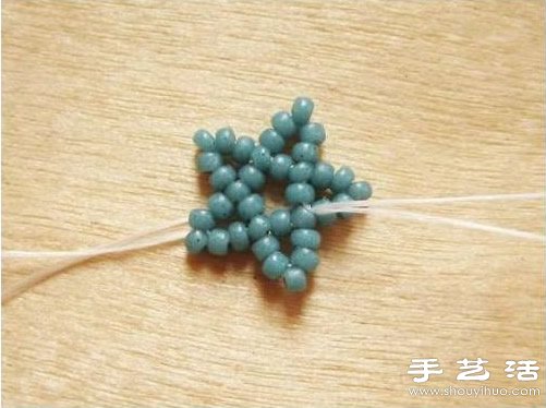 串珠五角星項鏈吊墜手工制作圖解教程 -  rpnrmr.com