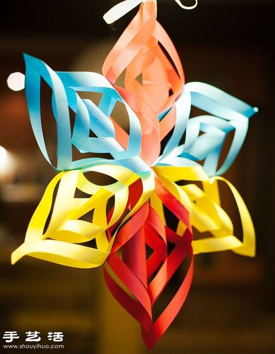 手工剪紙制作超美3D立體雪花教程 -  rpnrmr.com