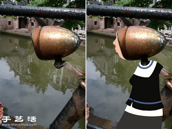 DIY現(xiàn)實與插畫結(jié)合的創(chuàng)意繪畫作品 -  rpnrmr.com