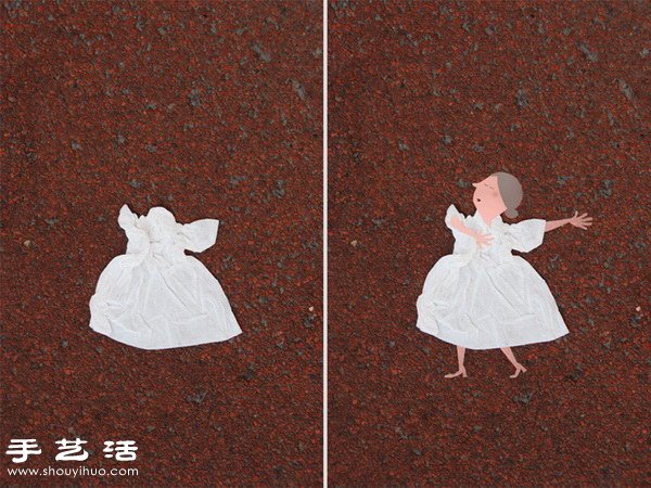 DIY現(xiàn)實與插畫結(jié)合的創(chuàng)意繪畫作品 -  rpnrmr.com
