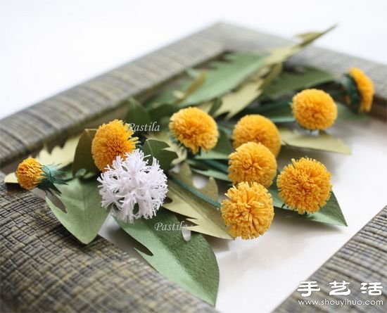 手工制作立體蒲公英裝飾畫教程 -  rpnrmr.com