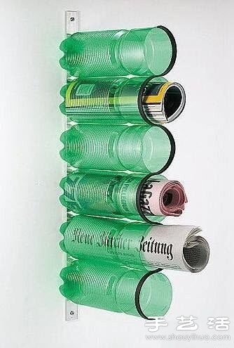 塑料瓶/飲料瓶廢物利用手工制作書報架 -  rpnrmr.com