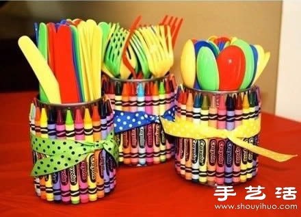 卡通風收納桶/筆筒DIY手工制作教程 -  rpnrmr.com