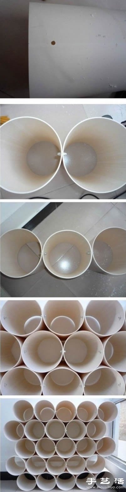 PVC下水管DIY制作超強(qiáng)收納能力鞋架 -  rpnrmr.com