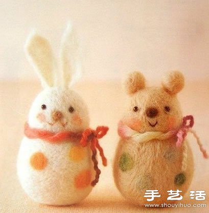 超萌的手工羊毛氈小動(dòng)物玩偶 -  rpnrmr.com