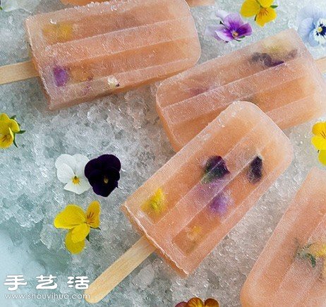 DIY好看又好吃的鮮花冰棍方法教程 -  rpnrmr.com
