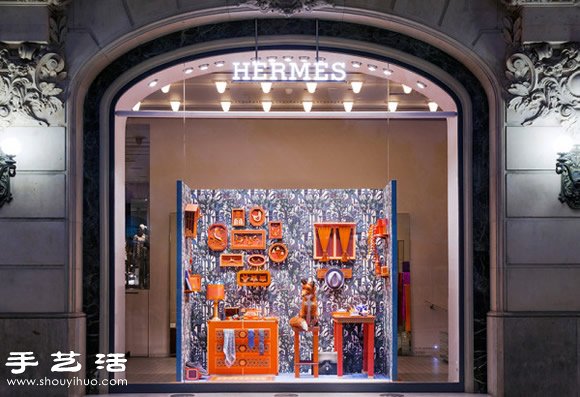 紙藝DIY愛馬仕分店展示櫥窗 -  rpnrmr.com