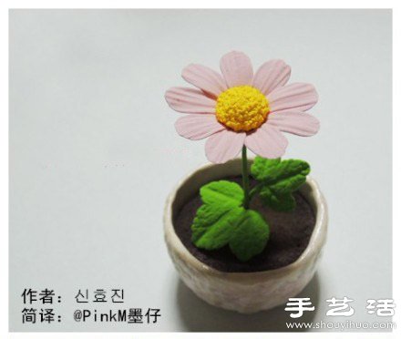 超輕粘土DIY手工制作向日葵盆栽擺件 -  rpnrmr.com