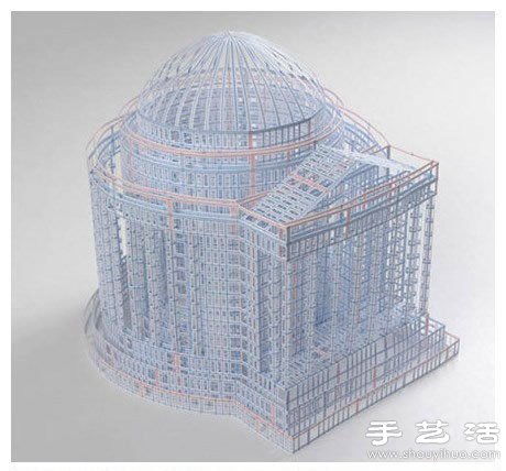 賬簿紙DIY宏偉壯觀的建筑物模型 -  rpnrmr.com