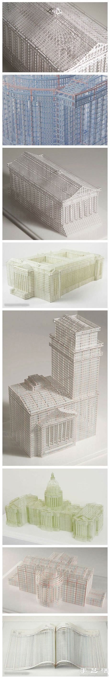 賬簿紙DIY宏偉壯觀的建筑物模型 -  rpnrmr.com