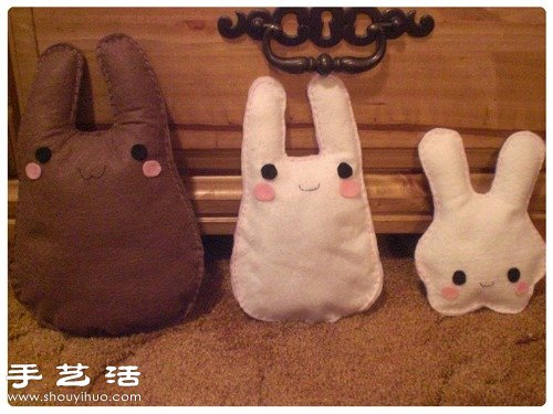 手工布藝萌兔子玩偶 -  rpnrmr.com