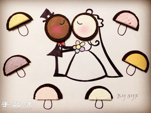 90后漂亮女生OYF的創(chuàng)意餅干畫作品 -  rpnrmr.com