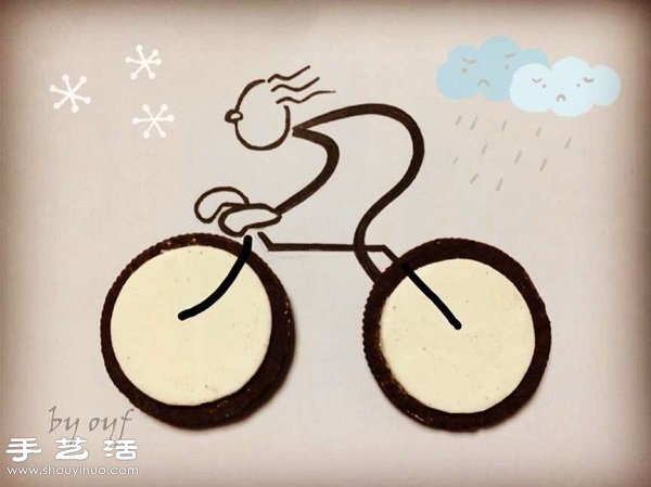 90后漂亮女生OYF的創(chuàng)意餅干畫作品 -  rpnrmr.com
