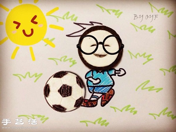 90后漂亮女生OYF的創(chuàng)意餅干畫作品 -  rpnrmr.com