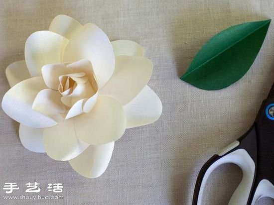 卡紙手工制作梔子花手工花圖解教程 -  rpnrmr.com