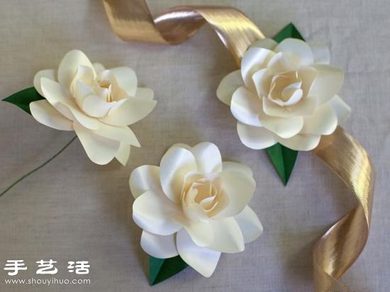 卡紙手工制作梔子花手工花圖解教程 -  rpnrmr.com