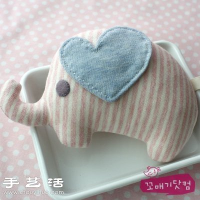 小清新手工布藝大象玩具 -  rpnrmr.com