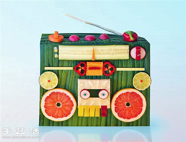 常見(jiàn)水果蔬菜DIY的創(chuàng)意擺盤(pán)作品 -  rpnrmr.com