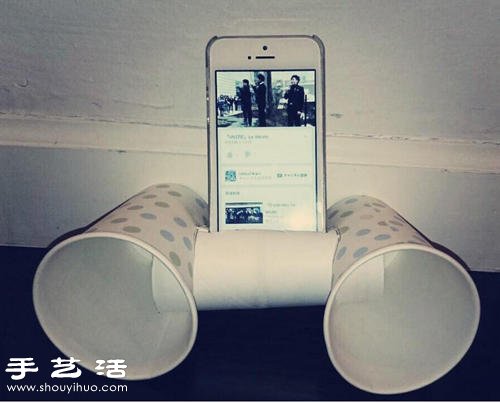 一次性紙杯+衛(wèi)生紙卷筒 DIY制作手機(jī)音響 -  rpnrmr.com