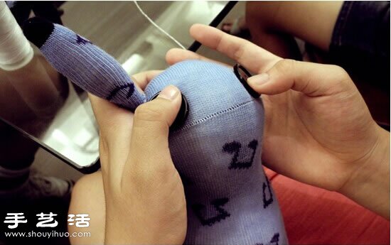 長耳兔襪子娃娃 襪子制作兔子玩偶圖解教程 -  rpnrmr.com