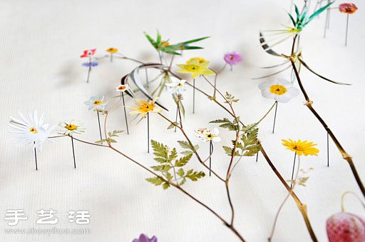植物花草拼貼DIY美麗如詩的裝飾畫 -  rpnrmr.com