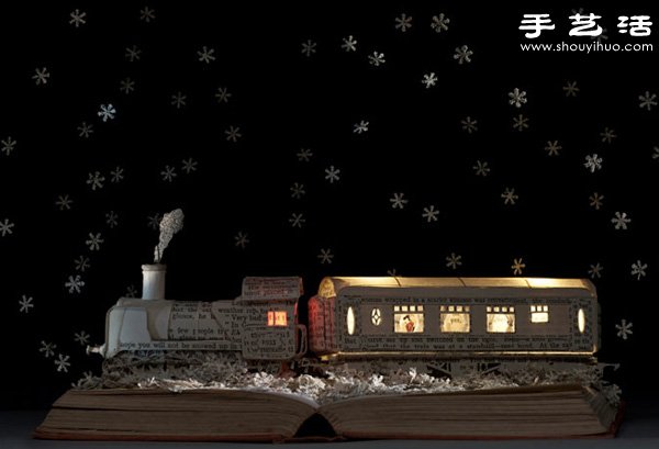 精致細膩的書本紙雕作品欣賞 -  rpnrmr.com