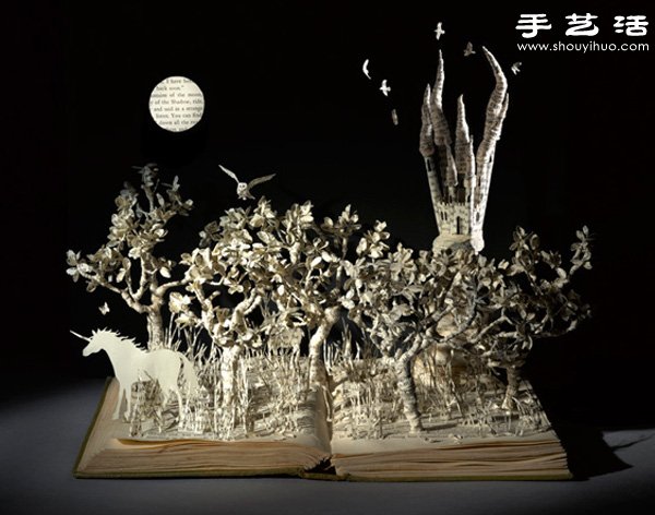 精致細膩的書本紙雕作品欣賞 -  rpnrmr.com