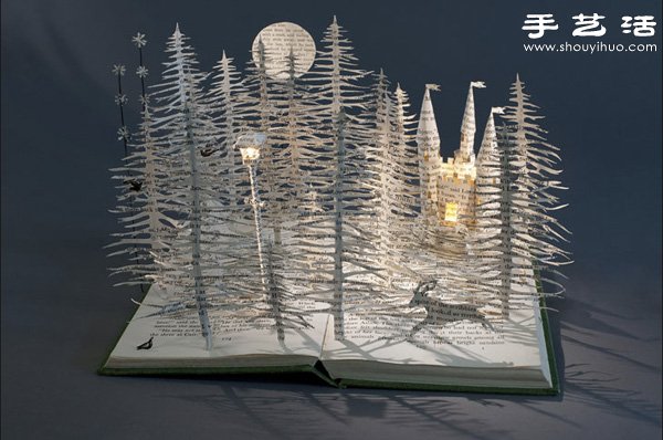 精致細膩的書本紙雕作品欣賞 -  rpnrmr.com